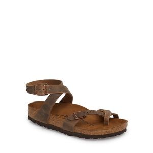 Birkenstock Shoes - Birkenstock Yara oiled leather sandals 38=7 Birkenstock Shoes - Birkenstock Yara oiled leather sandals 38=7